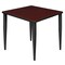 Regency Kahlo Square & Round Tables, 30 W, 30 L, 29 H, Wood, Metal Top, Mahogany TPL3030MHBK - alternate 1